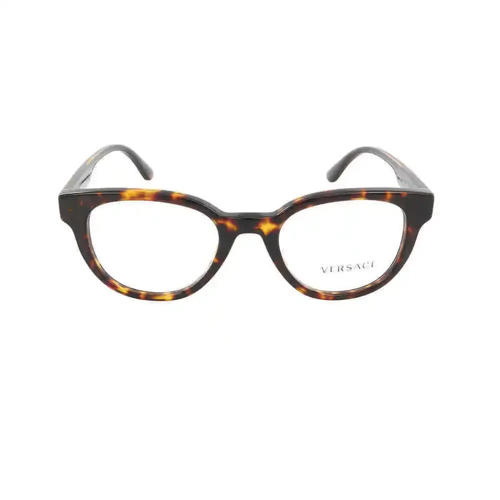 NWT Versace VE3317-108-49 Brown Round 49mm Glasses
